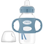 Dr. Brown's Преходно шише Dr. Brown's - Milestones, 270 ml, синьо (72239329771) - baby