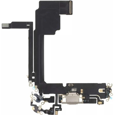 iPhone 15 Pro Max nabíjecí konektor flex mikrofon (OEM) Natural titanium