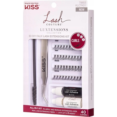 Kiss Sada pro aplikaci umělých řas Lash Couture LuXtension Cluster Kit – Zboží Dáma