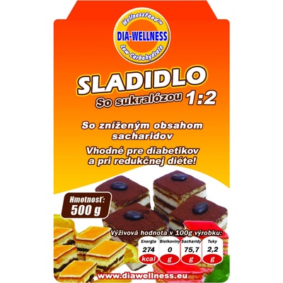 Dia Wellness Sladidlo 1:2 5 kg