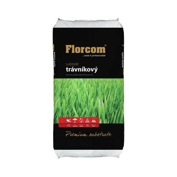 FLORCOM Substrát trávnikový s kremičitým pieskom Premium 40 l
