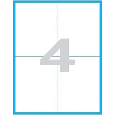 MP print samolepící etikety A4 105 x 148 mm 4 ks/arch 100 archů bílé – Zboží Dáma