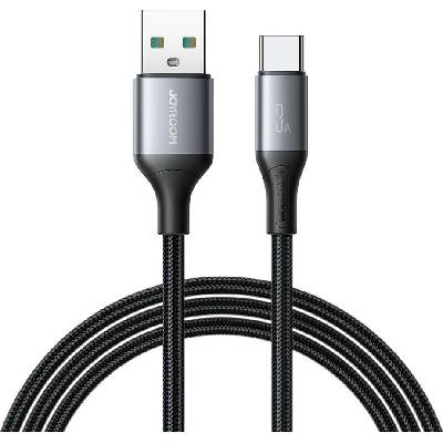 Joyroom S-A28 Flash Series 3A USB-A USB-C 1m černý