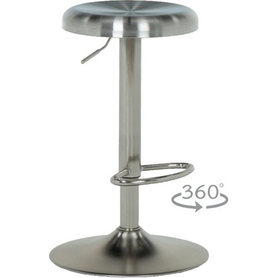Carmen Бар стол Carmen URFA, до 110кг, хром, хромирана база, сребърен (bt-3521242)