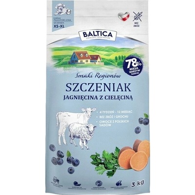 Baltica pro štěňata jehněčí a telecí XS/XL 3 kg