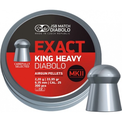 Diabolky JSB Exact King Heavy MKII 6,35 mm 300 ks – Zboží Dáma