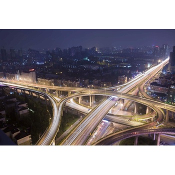 Image 1 of DIMEX ART Флизелинов фототапет нощен град 375 x 250 см