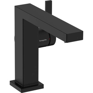 Hansgrohe Tecturis E - Смесител за мивка с изпразнител Push-Open, CoolStart, EcoSmart, черен мат 73020670 (73020670)