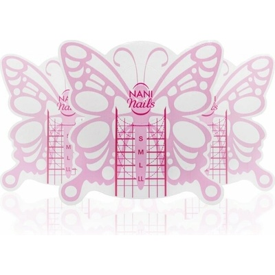 NANI šablóny na nechty Butterfly Short 100 ks