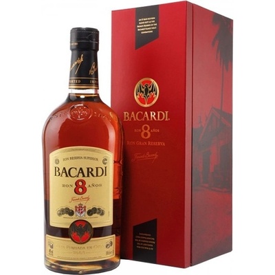 Bacardi Gran Reserva 8y 40% 1 l (karton)