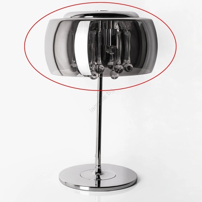 Zuma Line Резервно стъкло за настолна лампа crystal, jewel g9, Ø 28 см, димно сиво (nszl0046)