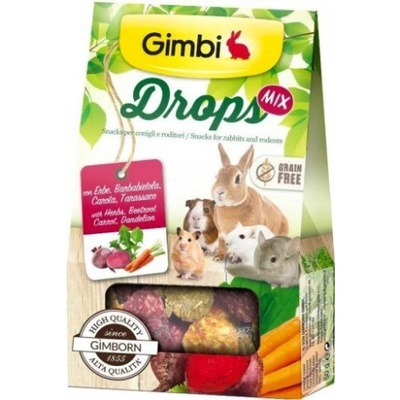 Gimbi Drops Grain Free pro hlodavce mix 50 g