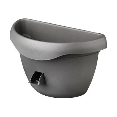 Plastia Siesta Samozavlažovací kvetináč antracit 29 cm