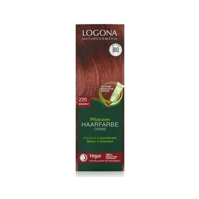 Logona barvicí krém vínová Barva vlasů Unisex 150 ml