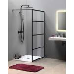 SAPHO Cure Black - Душ кабина 110x200 см, матово черно/прозрачно стъкло CB110 (CB110)