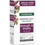 KLORANE Хранителна добавка против косопад , Klorane Keratin Caps Food Supplement Against Hair Loss 90caps