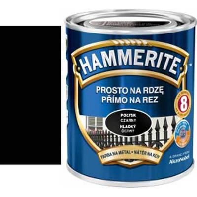 Akzo Nobel Hammerite přímo na rez hladký 0,7L Černý RAL9005