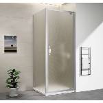 SAPHO Sigma Simply - Душ кабина с въртяща се врата 80x75 см, вариант за ляво/дясно, стъкло Brick/хром GS3888GS4375 (GS3888GS4375)