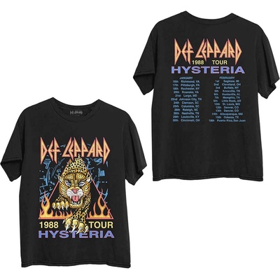 Def Leppard tričko Hysteria '88 čierne