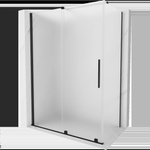 Mexen Velar плъзгаща се душ кабина 140 x 70 см, матирана, черна - 871-140-070-31-70 (871-140-070-31-70)