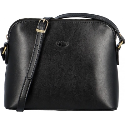 Katana luxusní dámská kožená crossbody Ednovo černá