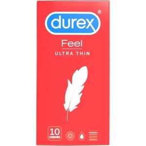Durex 10 бр. Тънки презервативи Durex Feel Thin Ultra