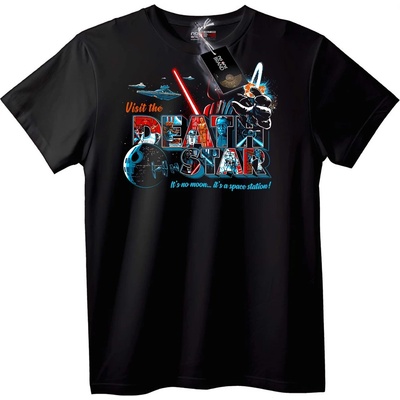 NOONEBRAND Тениска Star Wars Звездата на смъртта - 4XL, Black