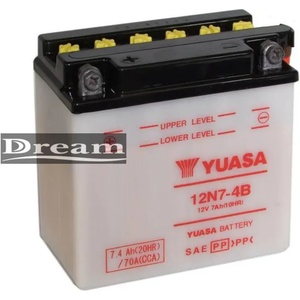 YUASA 12V 7Ah right+ 12N7-4B
