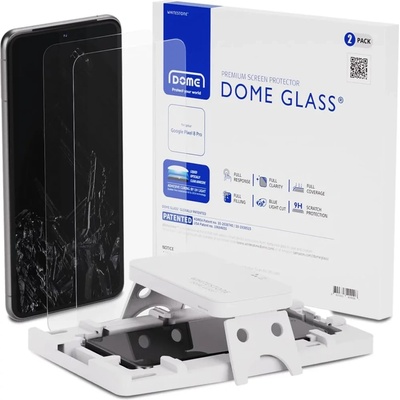 whitestone dome glass 2-pack google pixel 8 pro clear (8809365409006)