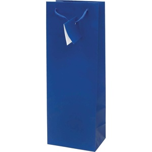 EUROCOM Подаръчна торбичка Mat Bottle, 13x36x8.5cm, синя (25406-А-СИН)