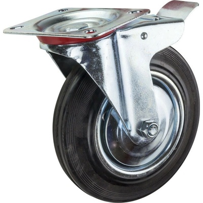 Dema Gumové otočné koliesko s brzdou 200 mm, do 185 kg 21315D