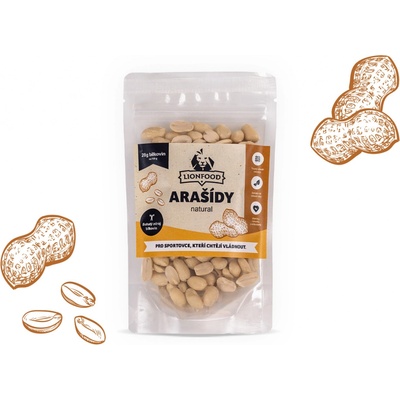 LIONFOOD Arašídy NATURAL 100 g