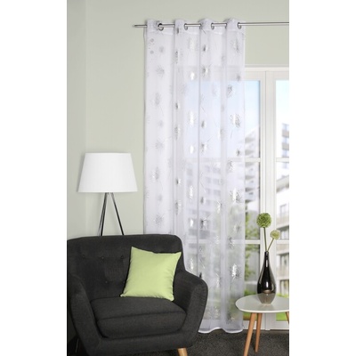 Home Wohnideen hotová záclona 53175 MESUT 1705 strieborna 245x135 cm (v x s)