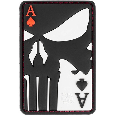 JTG PVC 3D nášivka "Punisher Ace Of Spades" - černá + Doprava zdarma – Zbozi.Blesk.cz
