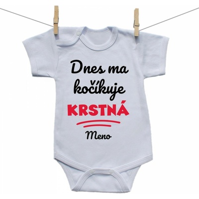 Boodyy Body s krátkym rukávom Dnes ma kočíkuje krstná