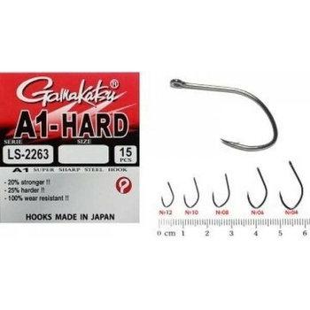 Gamakatsu A1-Hard LS-2263 s očkem vel.6 15 ks