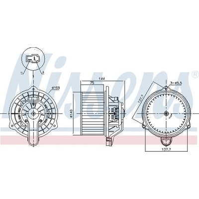 Vnitřní ventilátor NISSENS 87568
