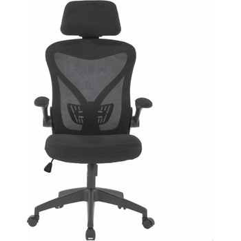 Image 1 of RFG Директорски стол RFG Festo HB, до 120кг, дамаска/меш, Tilt механизъм, коригиране на височината, лумбална опора, черен