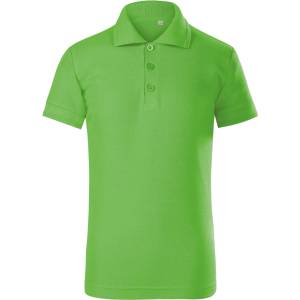 MALFINI Malfini pique polo free f22 / Детска поло тениска - ябълково зелена 122 (f229209)