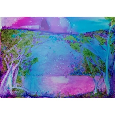 American Fine Art - Fantasy violet - Ing. Frederica Henrieta Hegedüs