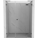 Mexen Lunar L врати за душ кабина с панти, десни 130 см, прозрачни, gun metal - 834SL-130-050-95-00-P (834SL-130-050-95-00-P)