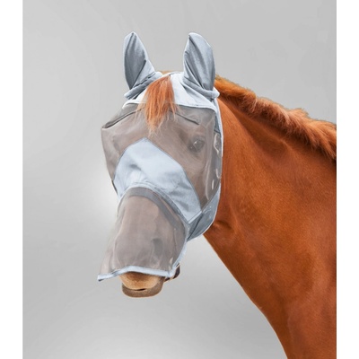 Waldhausen Maska pre koňa s ochranou uší a nosa PREMIUM Silver grey