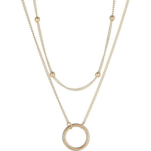 HARAHU Колие jo-28346 - Златна kp28346