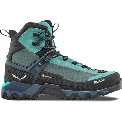 Salewa Дамски алпийски обувки Salewa Women's MTN Trainer 3 Tech Mid GTX Mountaineering boots - Willow / Orion Blue - размер 38, 5 (EU) (120-0191-0316)