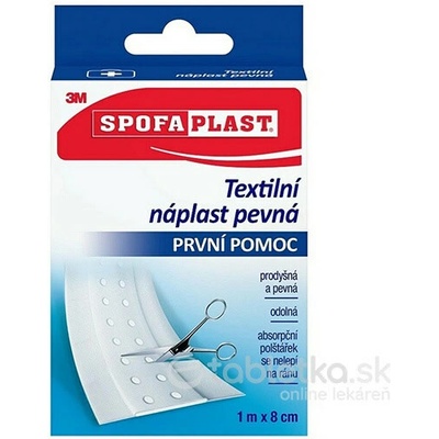 3M Spofaplast Textilná náplasť pevná rýchloobväz 8 cm x 1m (264)