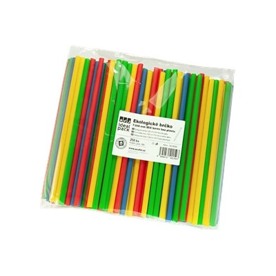 ECOFOL Plastové brčko 7 200 mm MIX barev kompostovatelné ideal – Zbozi.Blesk.cz