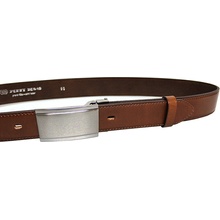 Penny Belts pánský kožený společenský opasek 35-020-4PS-48 Hnědý