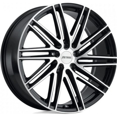 Petrol P1C 8x18 5x114,3 ET40 gloss black with machined face