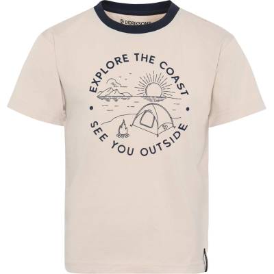 Didriksons Детска тениска Didriksons Kid's Mynta T-Shirt 4 T-shirt - Sand Beige - размер 120 (704-5795-0415)