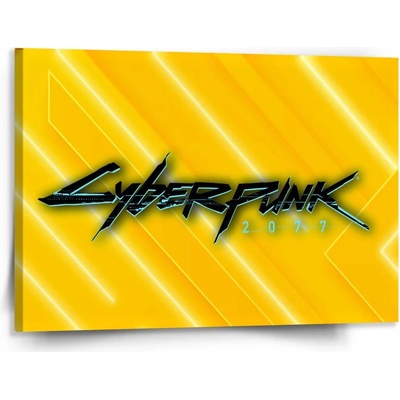 Sablio Obraz Cyberpunk 2077 Žltý - 150x110 cm